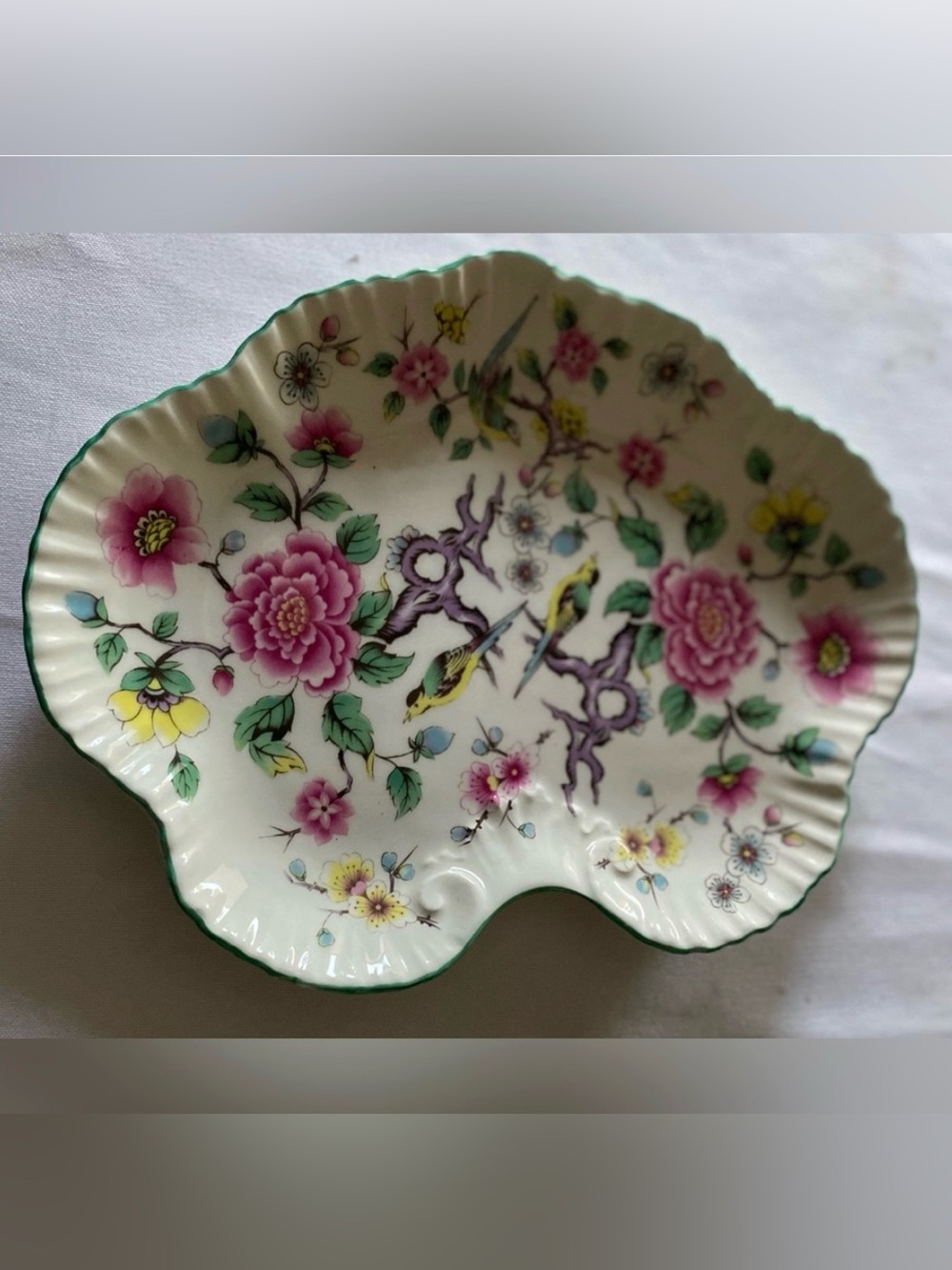 James Kent Old Foley Staffordshire England Chinese Rose Dish